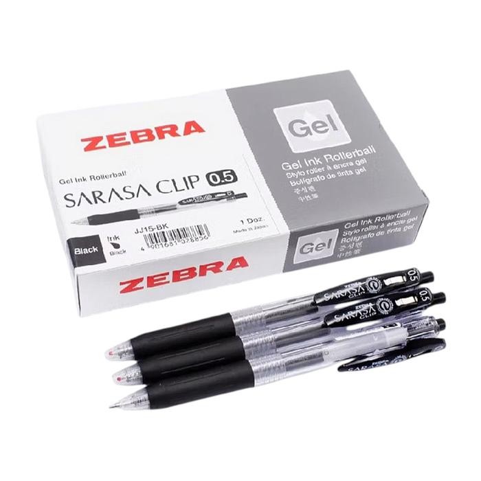 

Pen Gel ZEBRA SARASA 0,5MM Cetrek Clip Hitam - 12 Pcs - Tinta, Stationery