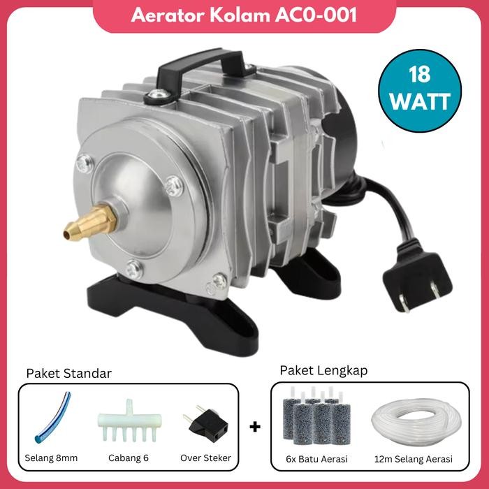 Pompa Gelembung Udara ACO 001 kolam pompa Oksigen akuarium aerator pompa angin Blower Aquarium Kolam