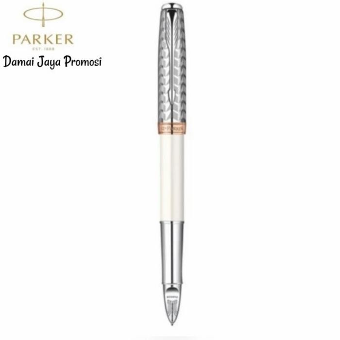 

Pulpen Parker Sonnet 11 Metal & Pearl CT 5 TH Model Fine 5 TH