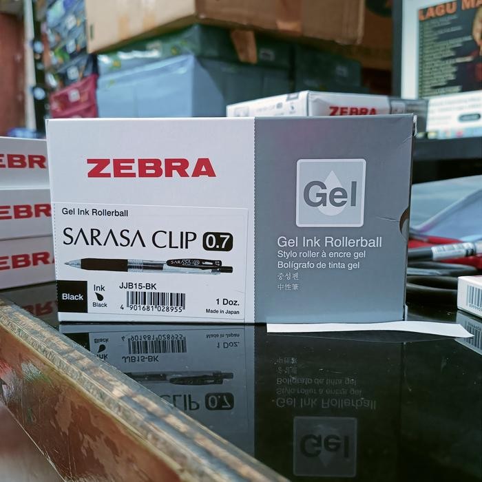 

Pulpen Zebra Sarasa Clip 0.7 Gel Black