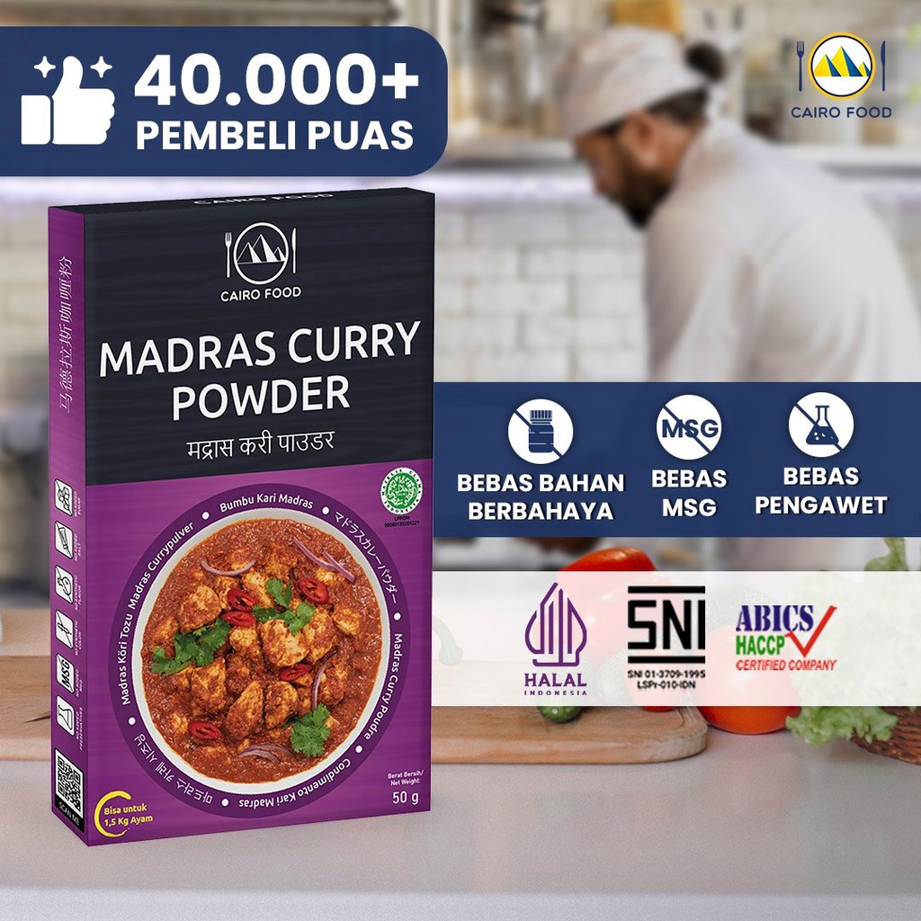 

Cairo Food - Bumbu Kari Madras Asli Rempah