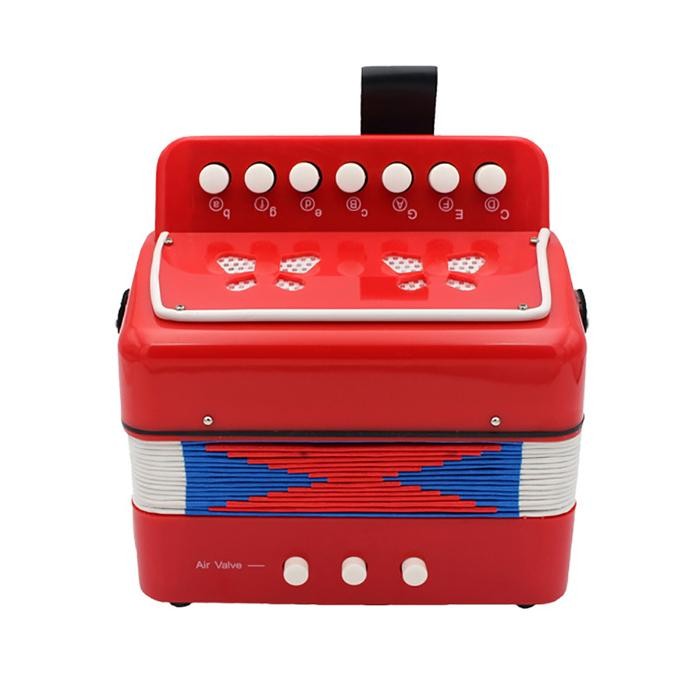 7 Keys Buttons Children'S Accordion Acordeon Musical Instrument Climber Music Con Gaita Ammoon