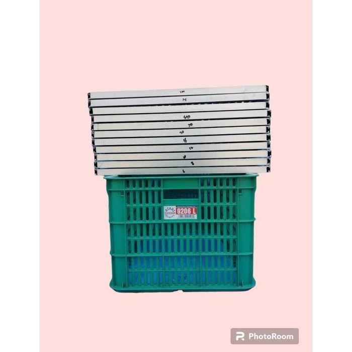 BAK SORTIR LELE ALAT SORTIR IKAN LELE ALUMUNIUM KONSUMSI PENGGANTI EMBER SORTIR LELE KERANJANG BLM