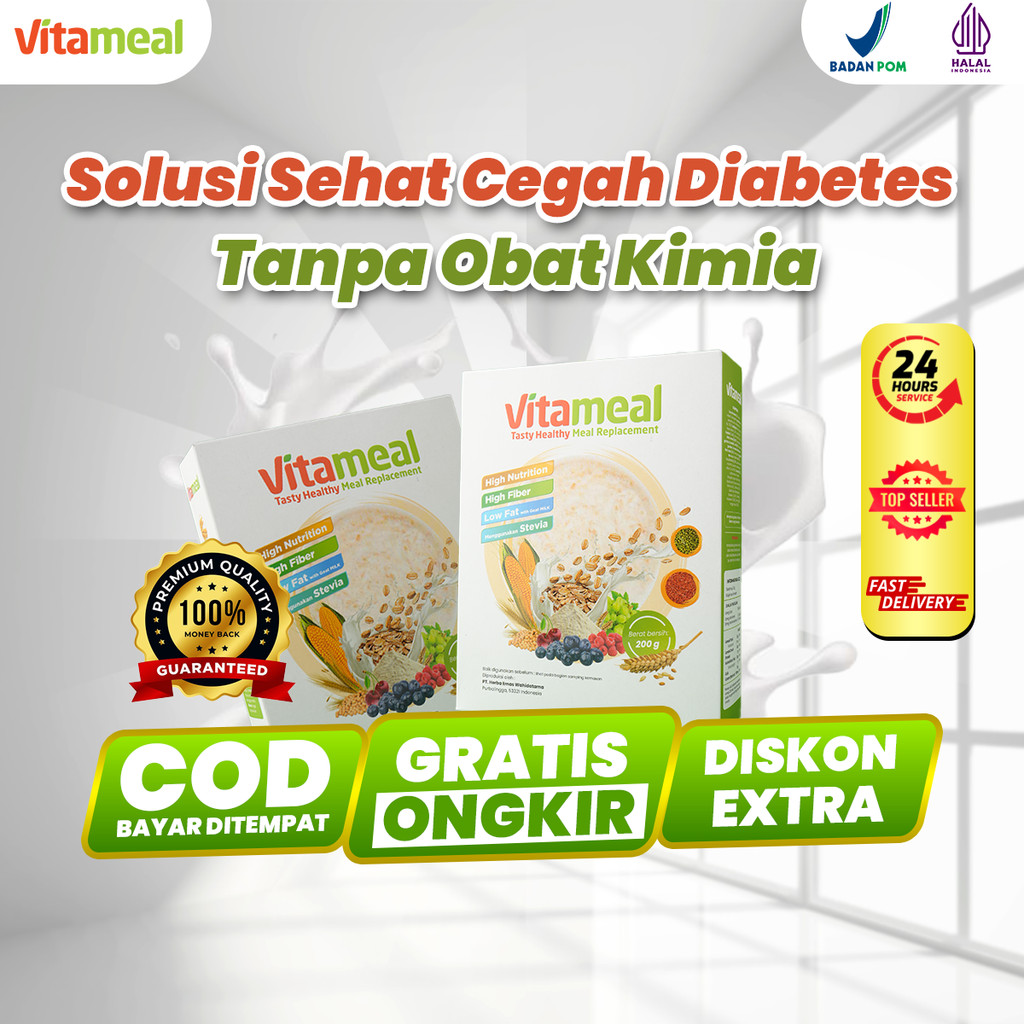 

Vitameal original sembuhkan kaki tangan pegal syaraf tertusuk jarum panas sereal susu etawa VITAMIEL HIPERTENSI