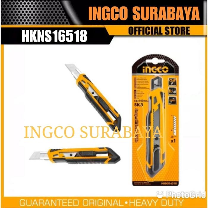 

AT INGCO HKNS16518 CUTTER BESAR 18MM RETRACT BLADE KNIFE