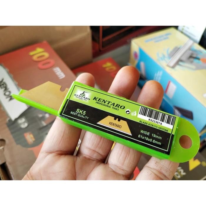 

AT Refill cutter utility heavy duty 10pcs blade SK5 titanium coated