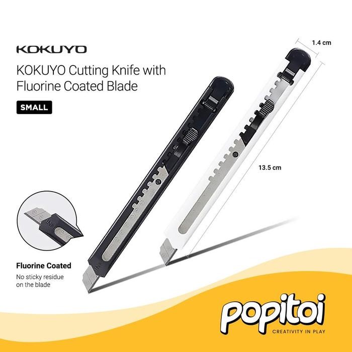 

AT KOKUYO Cutter with Fluorine Coated Blade BLACK WHITE