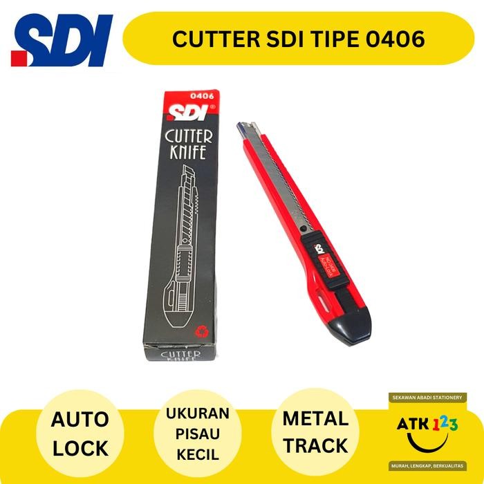 

AT Cutter / Pemotong Kertas / Pisau Cutter Merk SDI 0406 Kantor