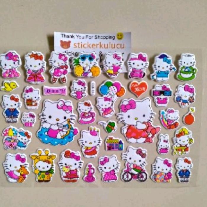 

AT Stiker timbul HELLO KITTY #8