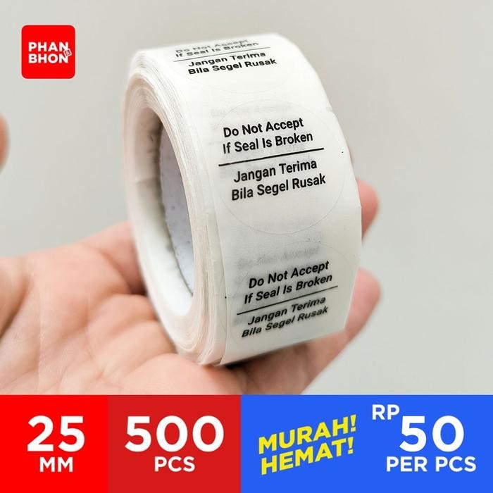 

AT [25JTBSR] 500/Roll Sticker Segel 25mm 2.5cm Vinyl Bening Transparan