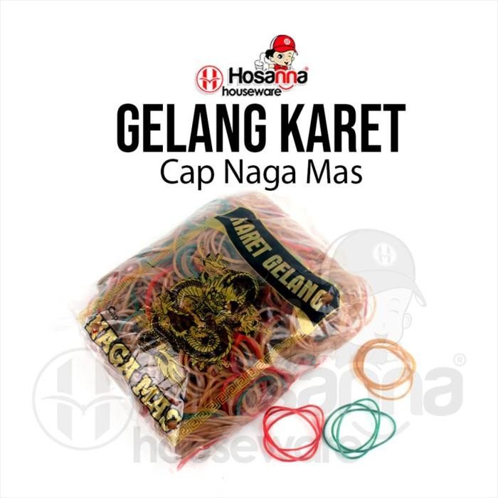 

AT Karet Gelang Cap Naga Mas / Gelang Karet Ikat Serbaguna Kuning