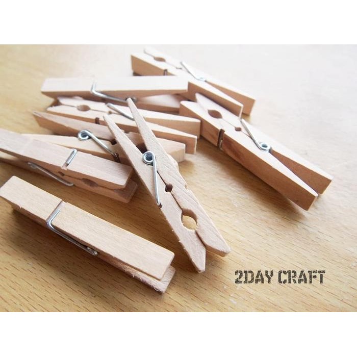 

AT Wooden Clip 7cm - Jepit Kayu Jumbo - Jepit Kayu Besar Coklat