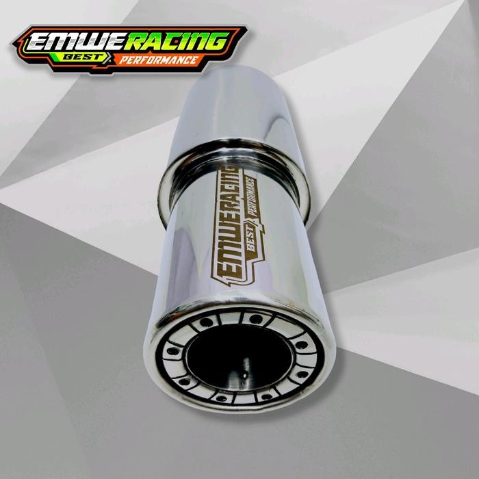 KNALPOT Mobil EMWE RACING GRONEL SEDET BOR POLOS FULL STENLIS Ngebas Adem Bulet Empuk Gahar Bass