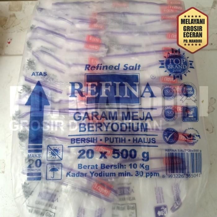 

(Expert) REFINA 500 GR / GARAM MEJA BERYODIUM / PUTIH HALUS