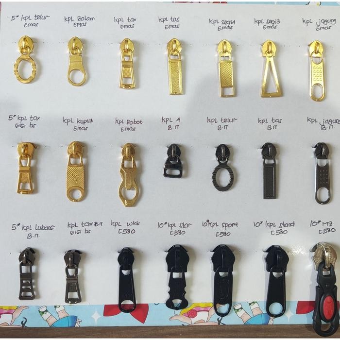 

AT cod&ready kepala resleting murah gigi logam No 5 mz kualitas bagus besih nkl emas fashionmall828