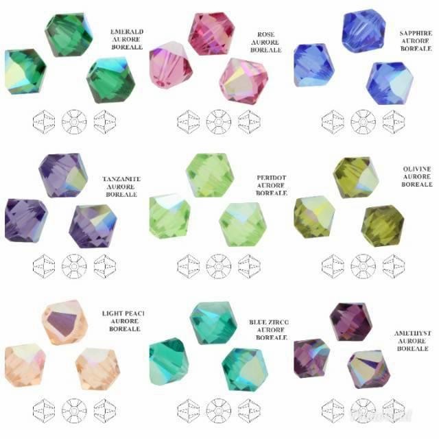 

AT ORIGINAL SWAROVSKI bicones 4mm 5328 kerucut diamond manik kristal