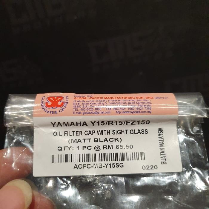 Tutup Filter Oli Mesin Sys Transparan R15 Vixion Xabre Mx King Mx