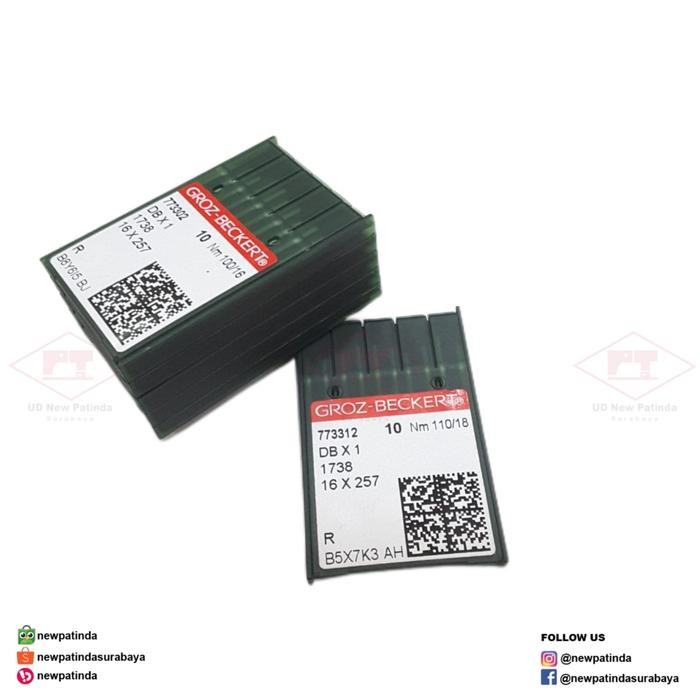 

AT jarum DB x 1 nomor kecil Groz Beckert mesin jahit lurus high speed