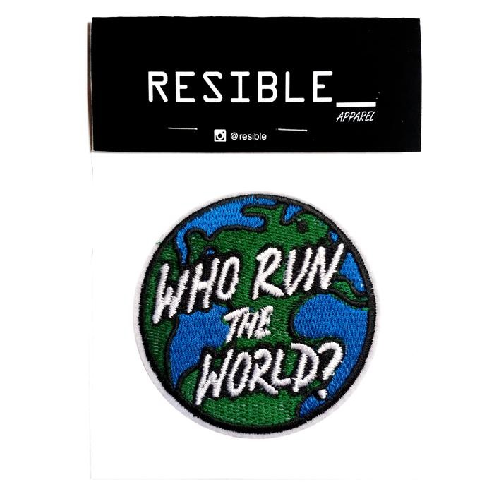 

AT Who Run The World IRON ON patch emblem bordir badge
