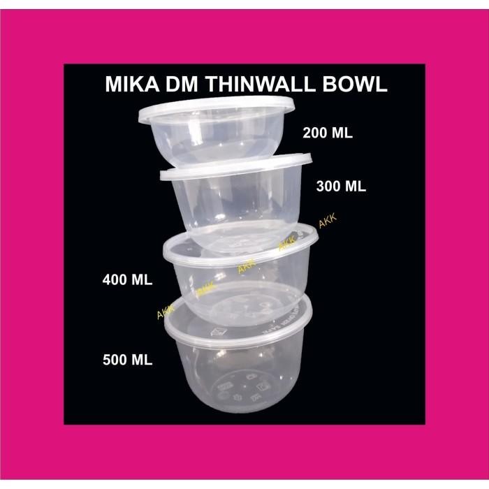 (Expert) MIKA MANGKOK DM THINWALL BOWL 500 ML PLUS TUTUP