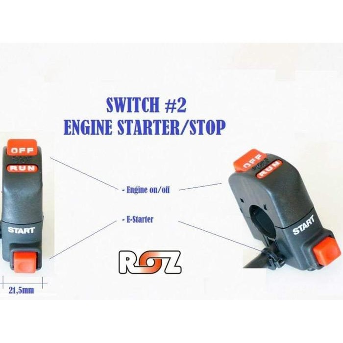 Saklar Holder Switch ROZ Engine On/off+Stater #2