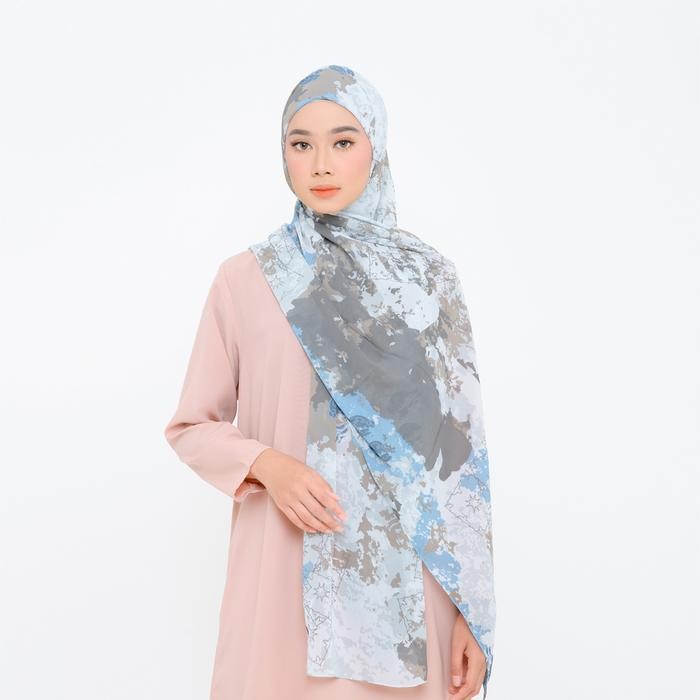 ZM - Chica Steel Pashmina Instant Jilbab - Jelita Indonesia - Lamun Ombak