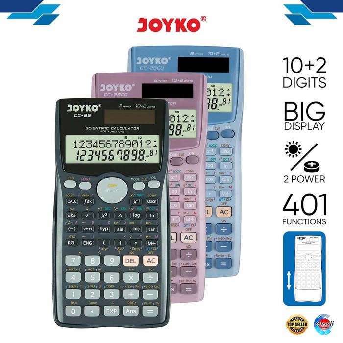 

Calculator Scientific Joyko CC25 / Kalkulator Sekolah Kuliah CC-25