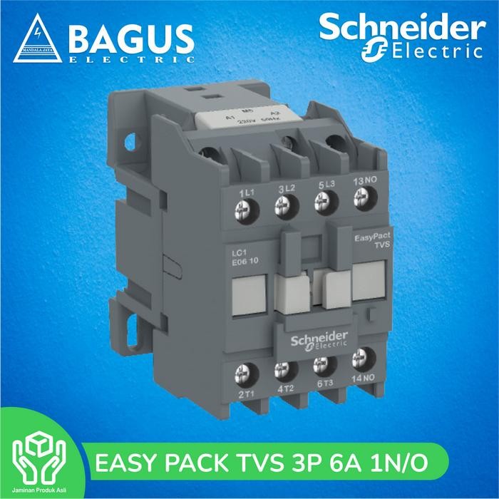 Schneider Contactor kontaktor 3P 6A 220V LC1E0610M7