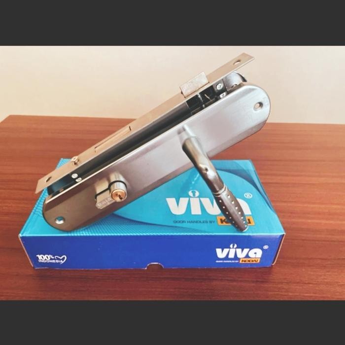 KUNCI PINTU RUMAH VIVA/ HANDEL PINTU/ KUNCI PINTU [kuning putih]