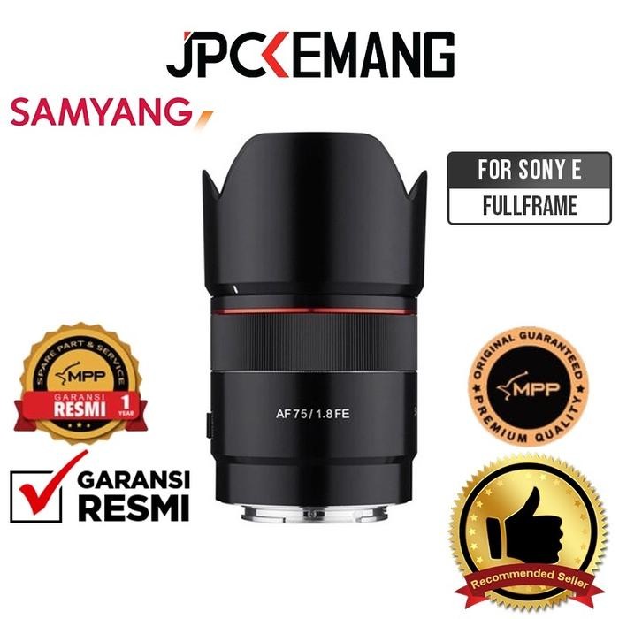 Samyang AF 75mm f1.8 for Sony E Mount Samyang 75mm f1.8 FE Lens Garansi Resmi