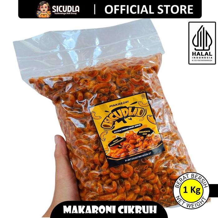 

New FLASH SALE1 KILO - Makaroni Goreng SICUDLA [Renyah Bumbu Medok Daun Jeruk] Food Snacks