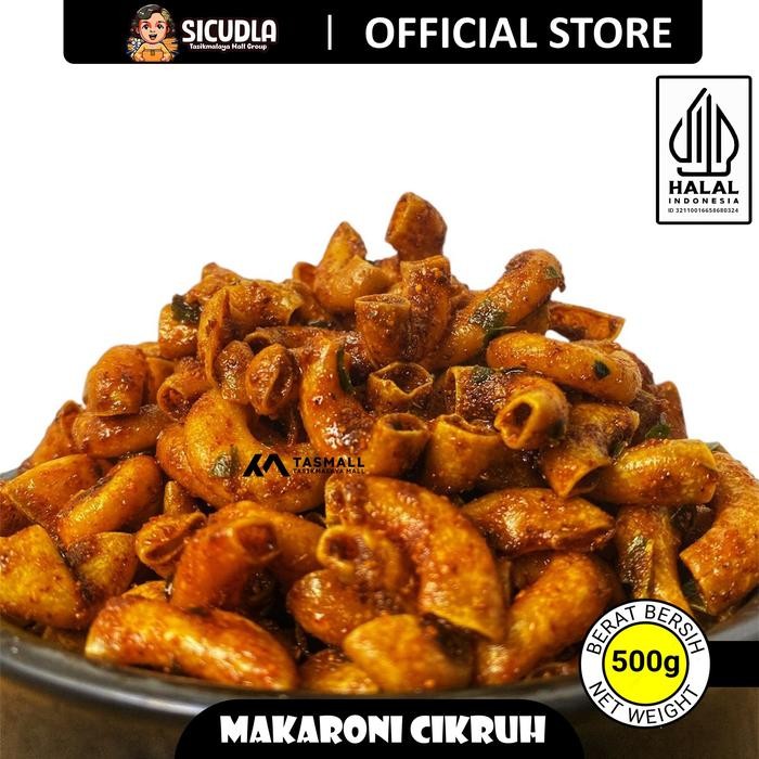 

New PROMO500gr Makaroni Goreng SICUDLA [Renyah Bumbu Medok Daun Jeruk] Food Snacks