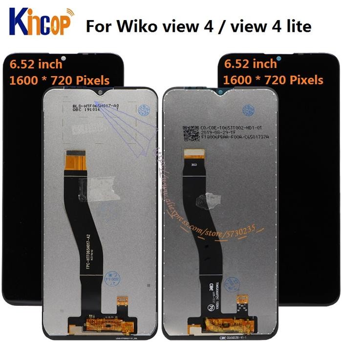 Original Tested For Wiko View 4 Lite LCD with Touch screen Digiti