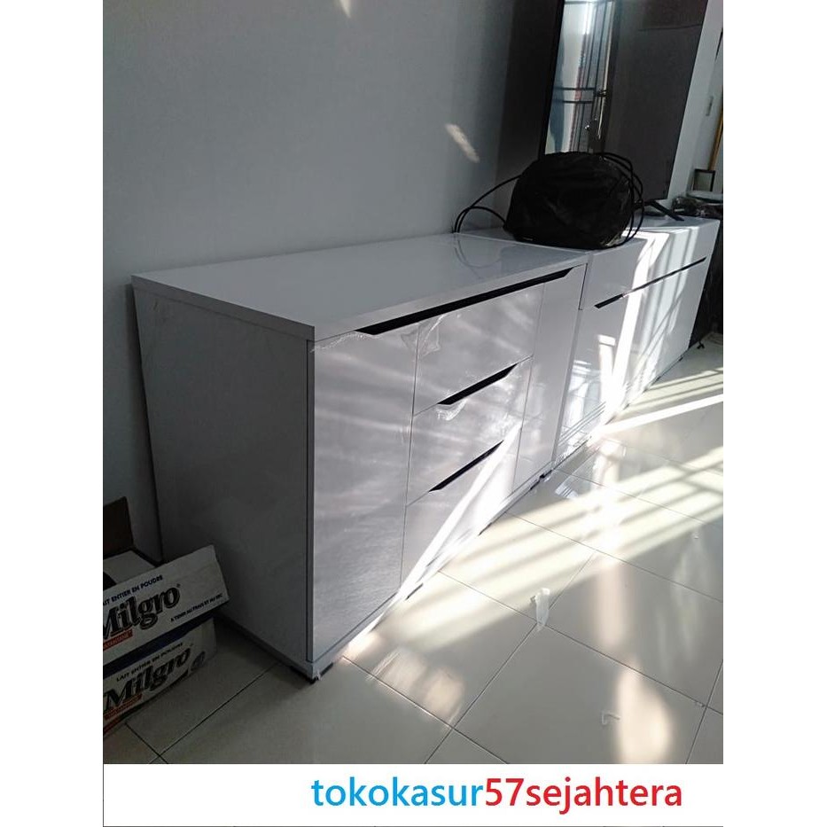 Lemari Sam - Serbaguna - Cradenza - Buffet Cr 013 White Glossy