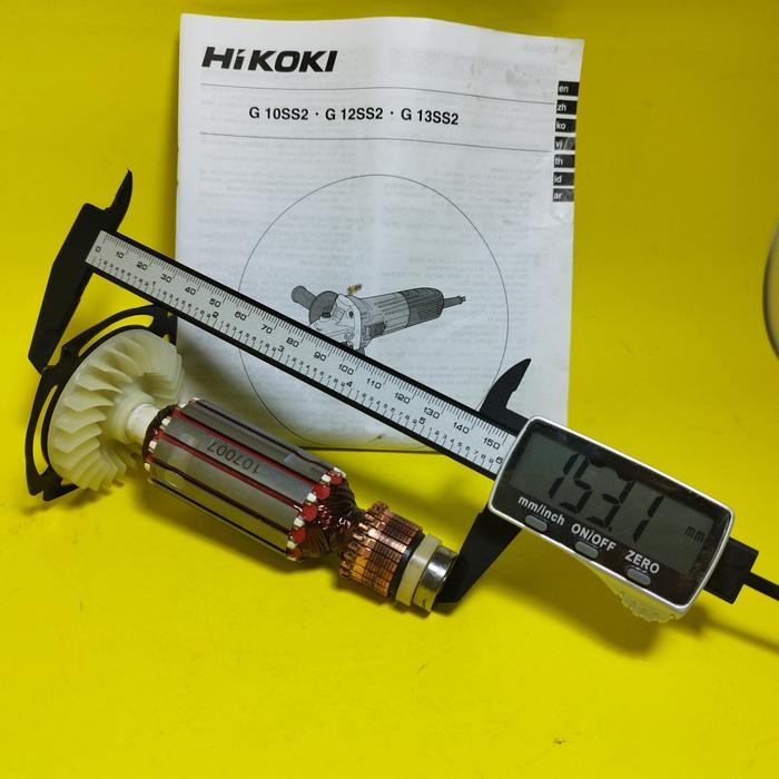 Armature G10Ss2 Mesin Gerinda 4" Angker Asli Hitachi G10 Ss2 Original