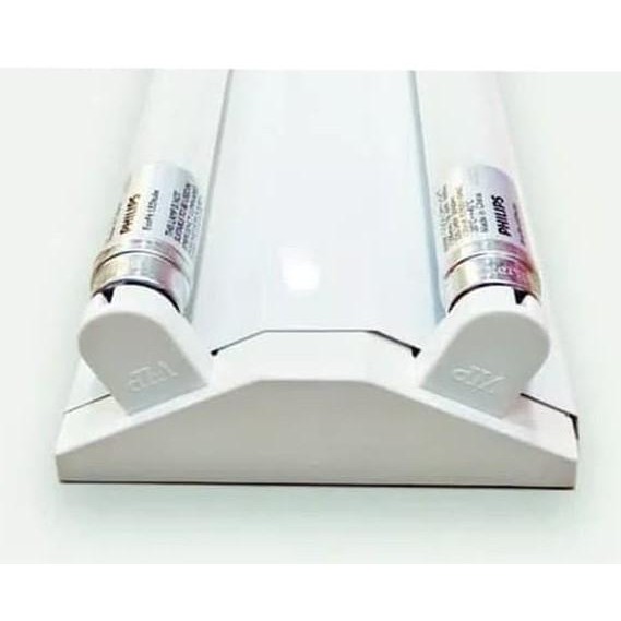 Kap Lampu housing V TL T8 + Set LED 16 watt 2x16 / Neon 36 watt 2x36