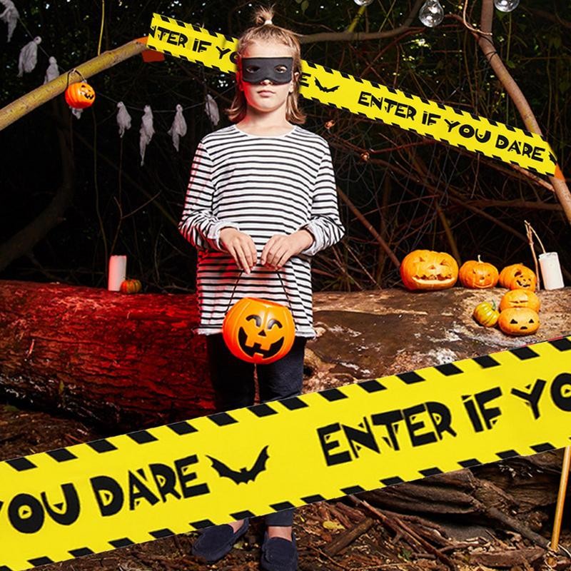 

Halloween Fright Tape Fright Tape Safety Signs Crime Scene Tape Caution Decorations Barrier Tape