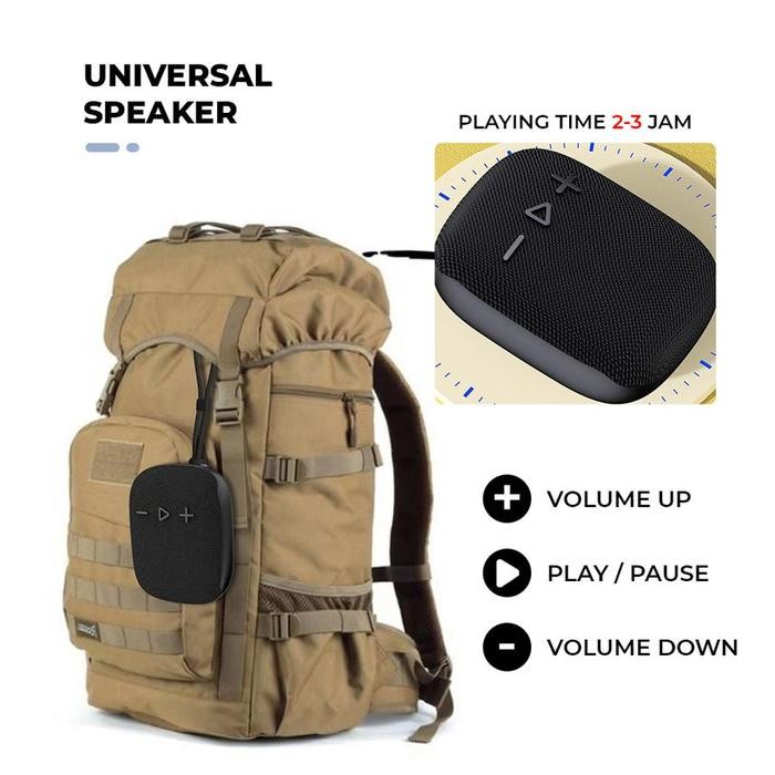 Deep Bass Speaker Stang Sepeda / Motor Wireless Audio Speaker