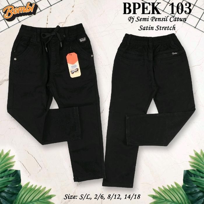 Product Laris Celana Panjang Anak Bombi Original Hitam Bpek