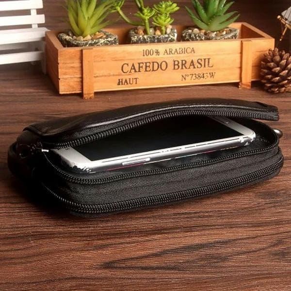 TERLARIS dompet hp pinggang pria kulit cheer soul 2373 sarung handphone kulit