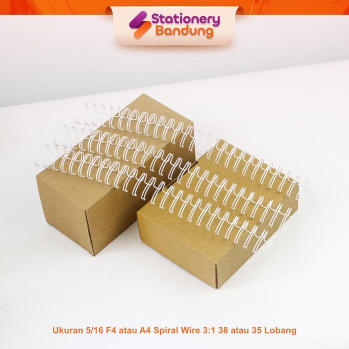 Ring Kawat Spiral Jilid 5/16 A4 Spiral Wire 5/16 A4 3:1 35Lobang