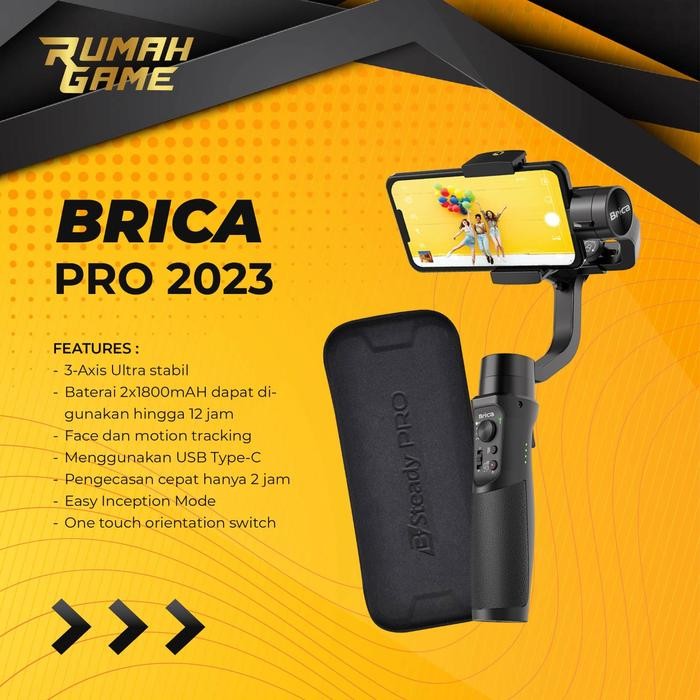 Brica - B-Steady Pro 3-Axis Gimbal Stabilizer Pasti Ori