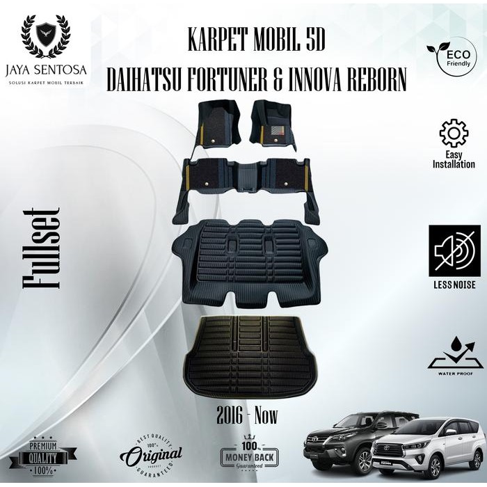 Karpet Mobil Toyota Innova/Toyota Fortuner 2016-2022 + Keset Karpet 7D