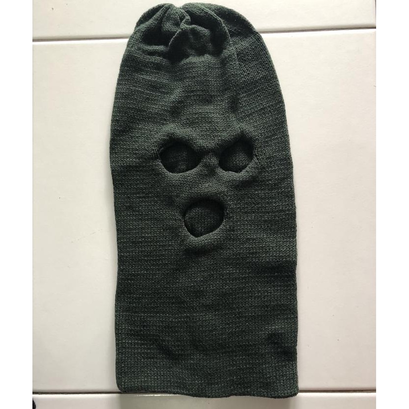 Sale Sebo Hijau Army Rajut Tebal