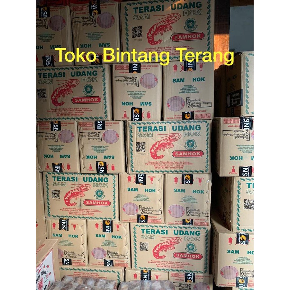

Terasi Udang Asli Medan SAMHOK 1 Dus Karton isi 80 pcs @ 140 gr Bulat