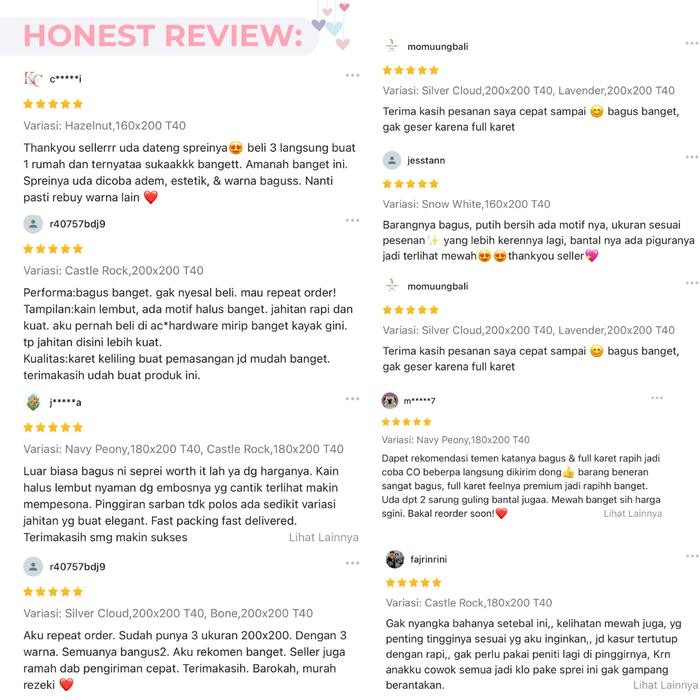 Sprei Full Karet Tinggi 30 Sprei 90x200 Sprei 100x200 120x200 Seprai The Star Premium