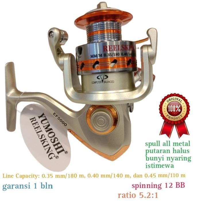 YUMOSHI REELSKING EF 5000 Reel Pancing Spinning 12 BB