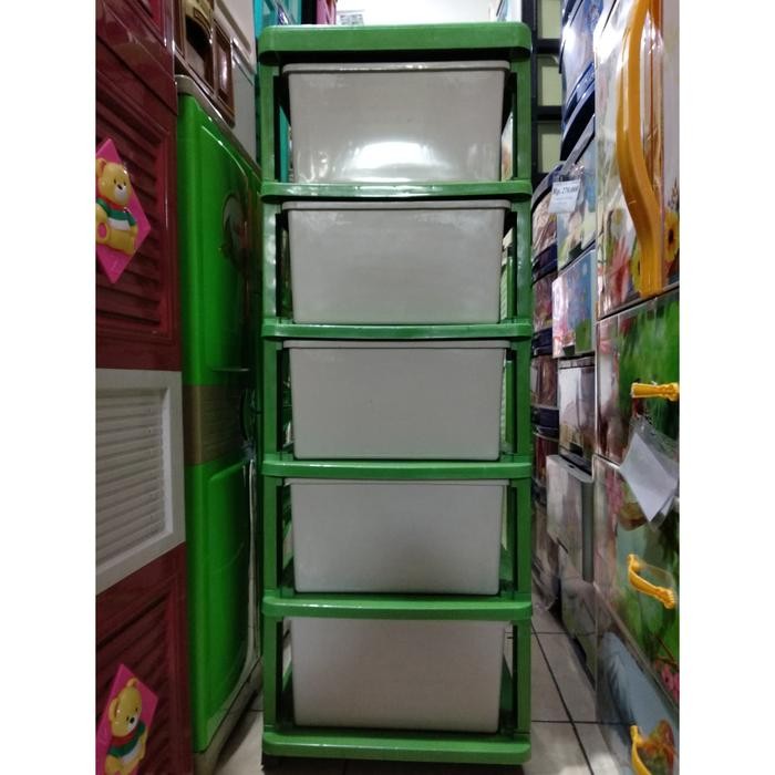 Lemari Pakaian Laci Plastik Napolly Susun 4 Dan 5 Karakter Keroppi