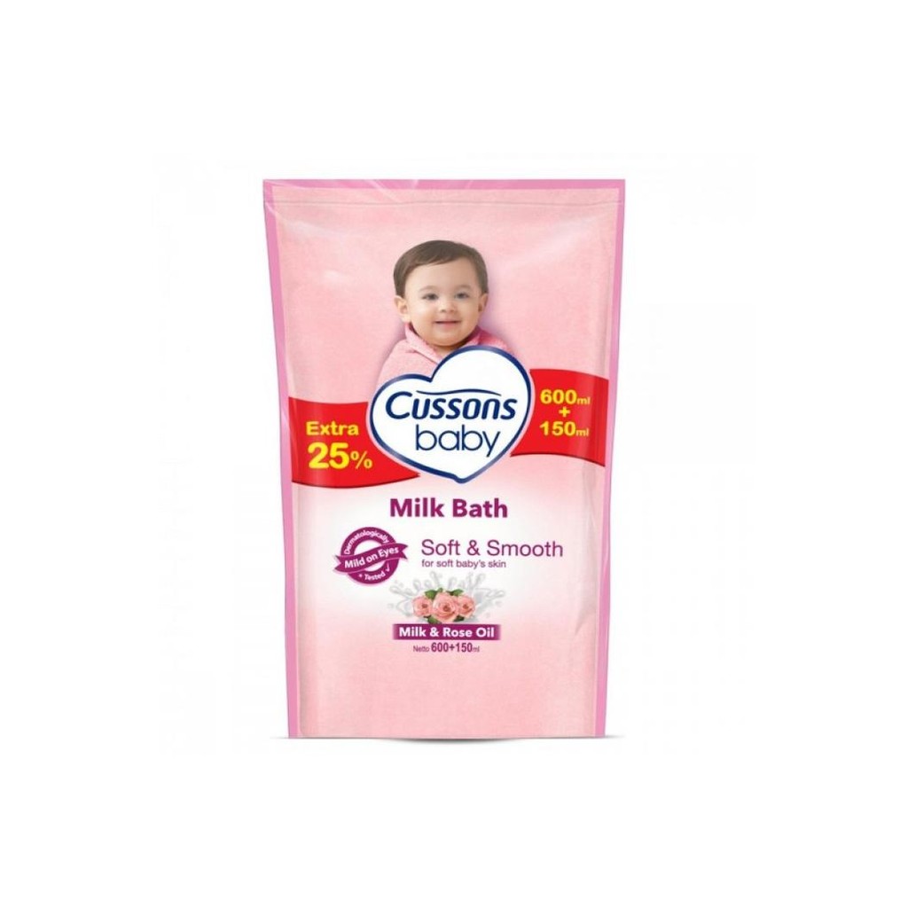 Cussons Baby Milk Bath Soft & Smooth 600 ml + 150 ml