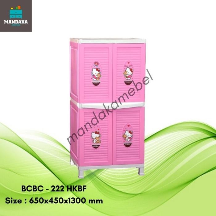 Lemari Plastik Napolly Hello Kitty - Bcbc / Lemari Pakaian
